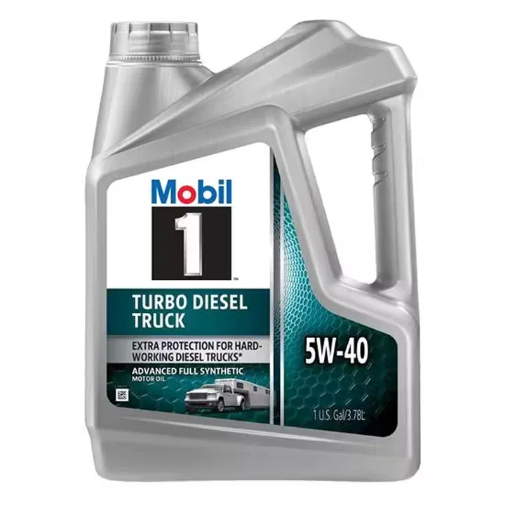 127097 – MOBIL Oil, SAE 5W-40 Full Synthetic 1 Gallon Jug Single Turbo Diesel Truck Engine Oil